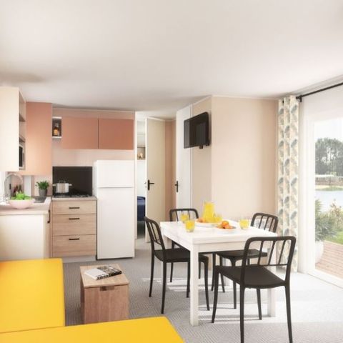 Stacaravan 8 personen - Stacaravan Confort+ 8 personen 4 slaapkamers 2 badkamers
