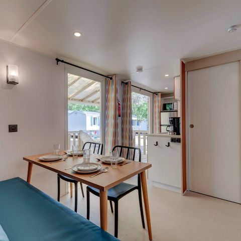 Stacaravan 6 personen - Mobile-home | Comfort | 3 Slaapkamers | 6 Pers. | Verhoogd terras | Airconditioning