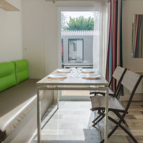Stacaravan 6 personen - Mobile-home | Comfort | 2 Slaapkamers | 4/6 Pers. | Single terras | Air-con.