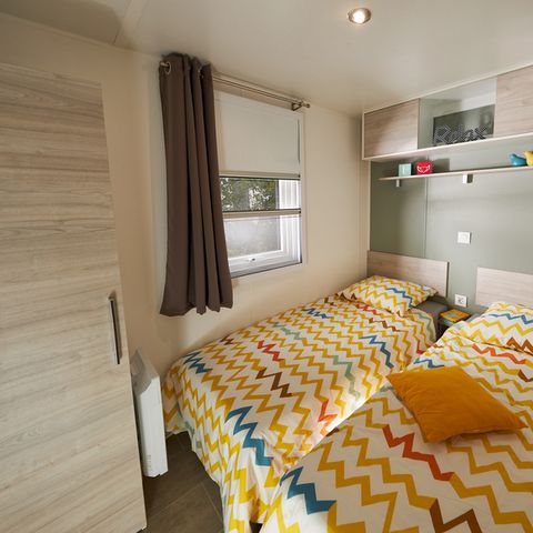 Stacaravan 4 personen - Ciela Confort - 2 slaapkamers - Uitzicht op het meer