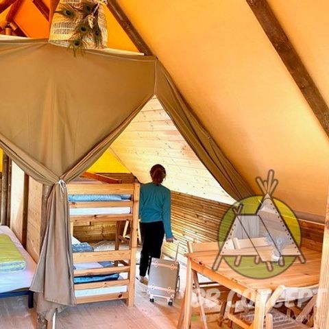 Glampingtent 4 personen - Amazone bungalow per nacht