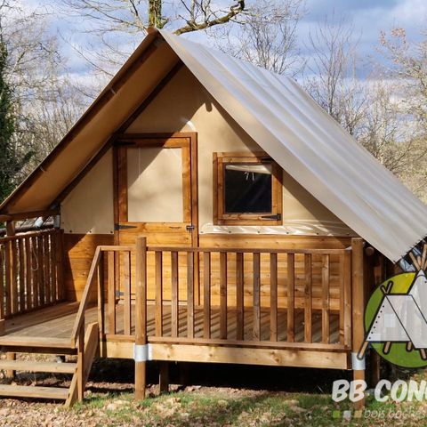 Glampingtent 4 personen - Amazone bungalow per nacht