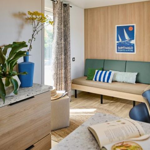 Stacaravan 6 personen - Stacaravan Seychellen 3 slaapkamers / airco, vaatwasser, 2 badkamers