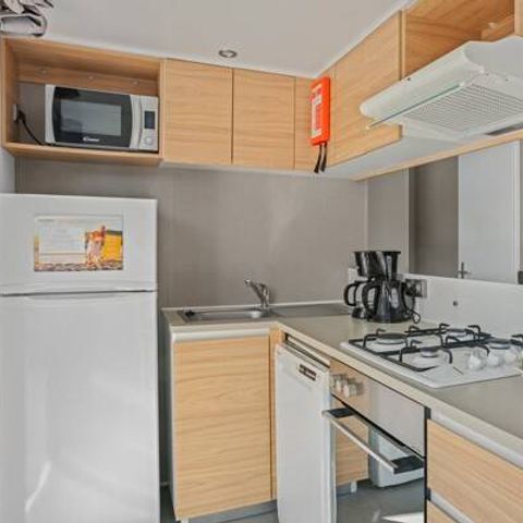 Stacaravan 8 personen - Stacaravan | Premium | 3 slaapkamers | 6/8 pers. | Verhoogd terras