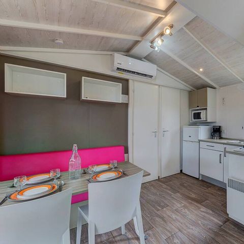 Stacaravan 6 personen - Comfort | 2 Slaapkamers | 4/6 Pers. | Single terras