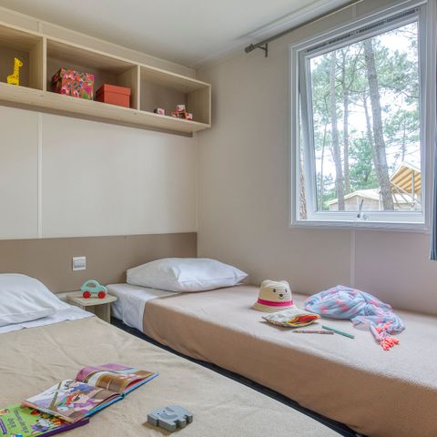 Stacaravan 6 personen - Comfort stacaravan - 3 slaapkamers - Airconditioning