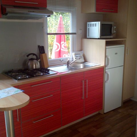 Stacaravan 6 personen - 2 slaapkamers
