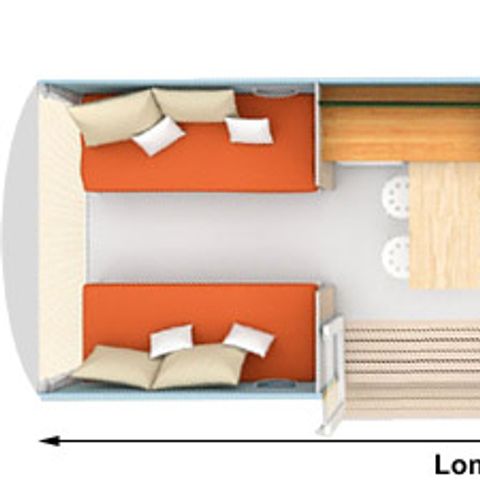 Glampingtent 4 personen - COCO SWEET (ZONDER SANITAIR)