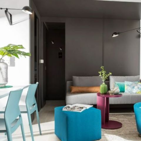 Stacaravan 4 personen - EXCLUSIEF 2 slaapkamers met master suite