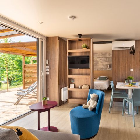 Stacaravan 6 personen - EXCLUSIEF - 3 slaapkamers - 3 doucheruimtes - Stam - SPA