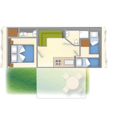 Stacaravan 4 personen - BAIA COMFORT