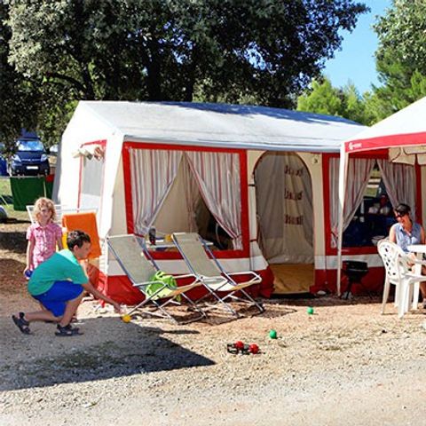 Bungalow 5 personen - Canvas bungalow | 2 slaapkamers | 4/5 personen | Geen badkamer