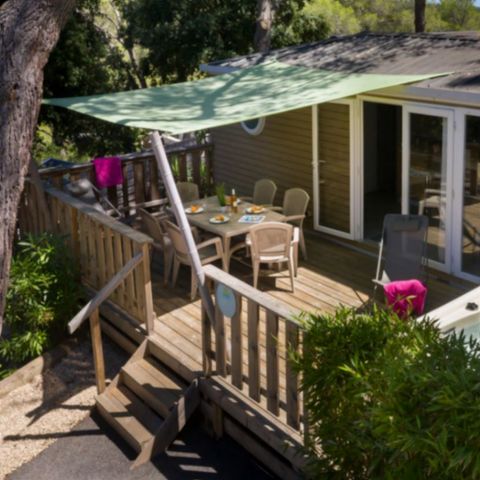 Stacaravan 6 personen - LUXE - ZEN met eigen spa