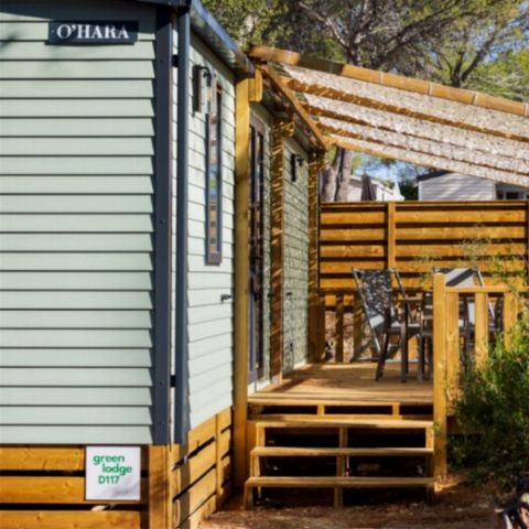 Stacaravan 6 personen - GREEN - LODGE 3bed - Airconditioning - TV