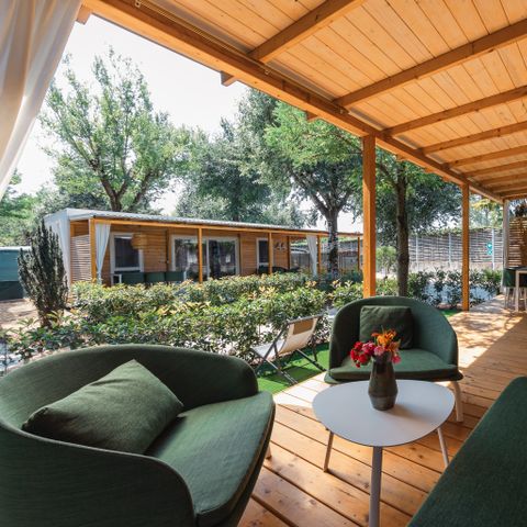 Stacaravan 2 personen - Deluxe Cottage 1 Slaapkamer