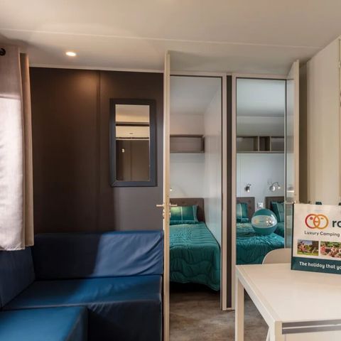 Stacaravan 6 personen - Premium Deluxe 3 kamers Lounge