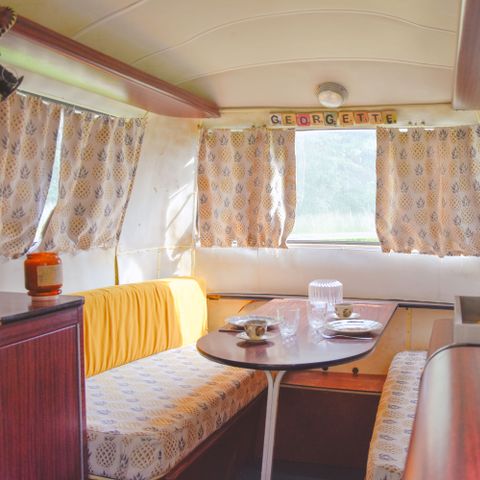 Caravan 2 personen - Kleine vintage caravan in het midden van het Domaine