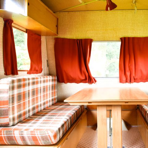 Caravan 2 personen - Kleine vintage caravan in het midden van het Domaine
