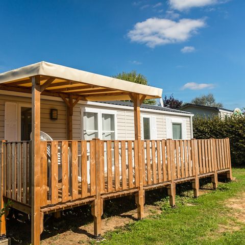 Stacaravan 4 personen - Stacaravan | Comfort Plus | 2 slaapkamers | 4 pers. | Terras