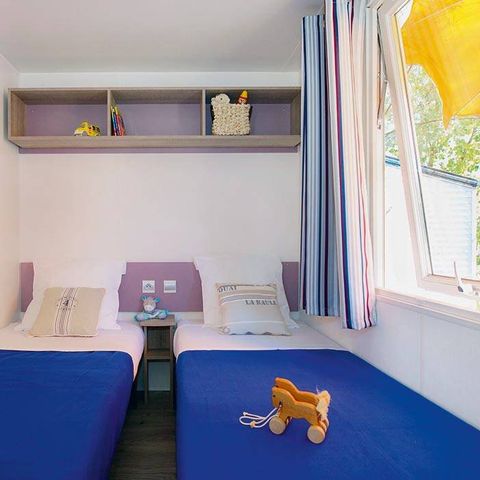 Stacaravan 4 personen - Klassiek | 2 slaapkamers | 4 slaapplaatsen | Enig terras | 1 badkamer
