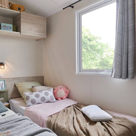 Stacaravan 6 personen - Comfort | 3 slaapkamers | 6 pers | Verhoogd terras | Airconditioning | TV