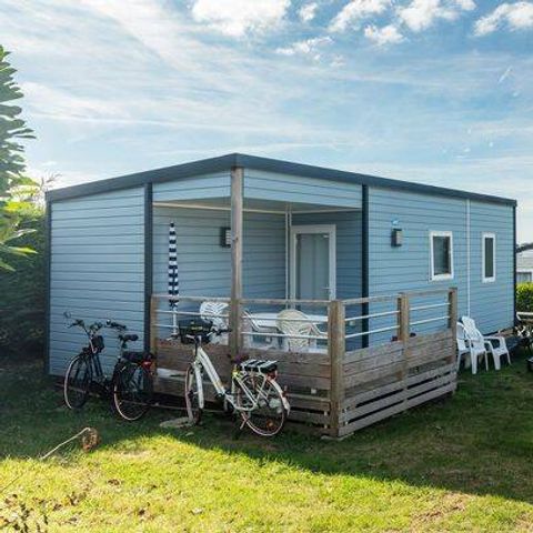 Stacaravan 4 personen - Stacaravan | Comfort | 2 Slaapkamers | 4 Pers | Eenpersoons terras | Airconditioning | TV