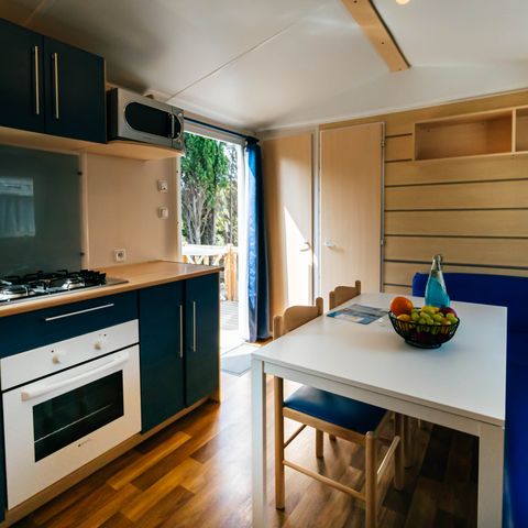 Stacaravan 4 personen - Amber, 2 slaapkamers