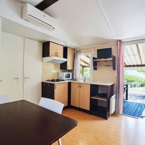 Stacaravan 6 personen - Magnolia Cottage Gedeeltelijk zeezicht A3