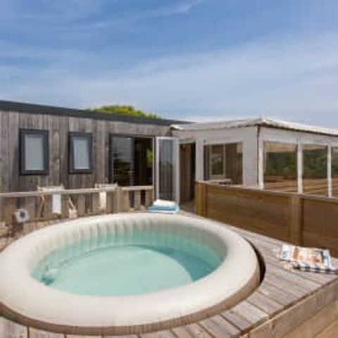 Stacaravan 5 personen - Cottage 5p 2ch Jacuzzi Premium