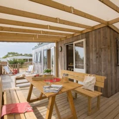 Stacaravan 5 personen - Cottage 5p 2ch Jacuzzi Premium