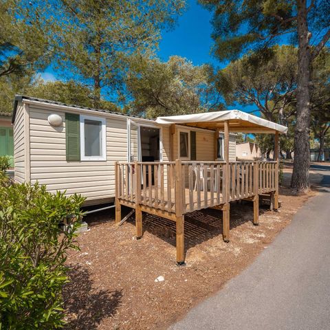 Stacaravan 4 personen - Klassiek | 2 Slaapkamers | 4 Pers | Verhoogd terras | Airconditioning