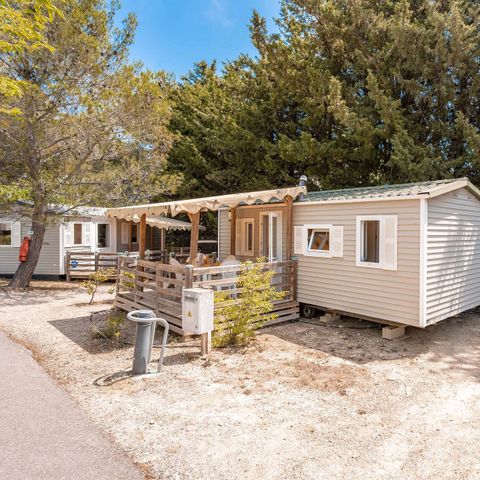 Stacaravan 4 personen - Klassiek | 2 Slaapkamers | 4 Pers | Verhoogd terras | Airconditioning