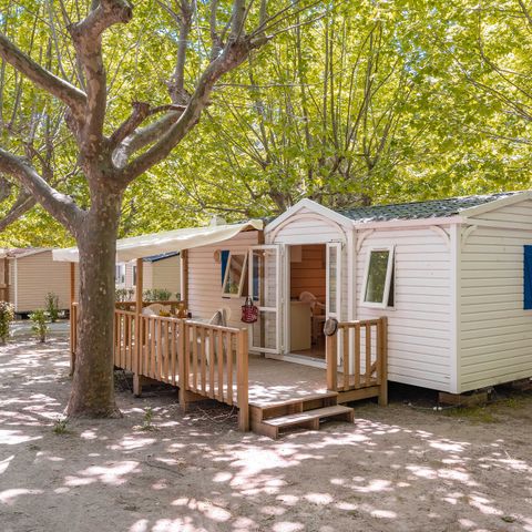 Stacaravan 6 personen - Classic XL | 2 slaapkamers | 4/6 pers. | Verhoogd terras