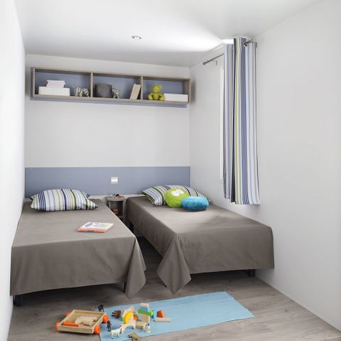 Stacaravan 6 personen - Mobile-home | Comfort | 3 Slaapkamers | 6 Pers. | Single terras | Air-con.