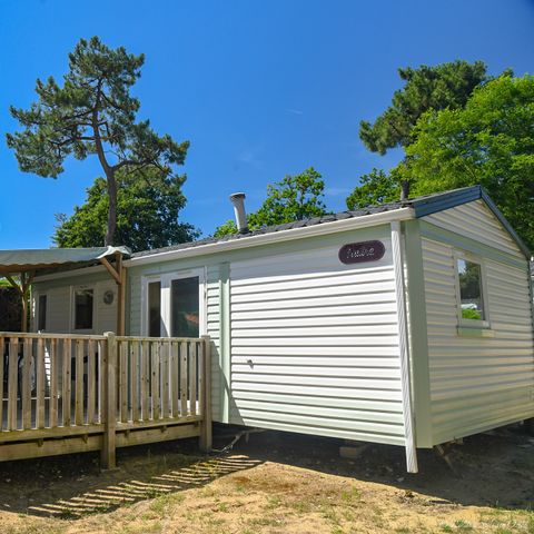 Stacaravan 6 personen - Aqua 2 Slaapkamers 4/6 Personen Halfoverdekt Terras