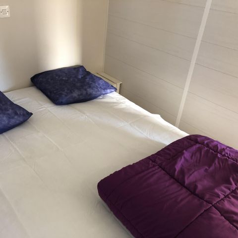 Stacaravan 6 personen - Aqua 3 slaapkamers 6 personen Half overdekt terras