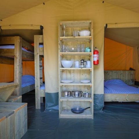 BungalowTent 6 personen - Bungalowtent Glamping Tournesol 4+2