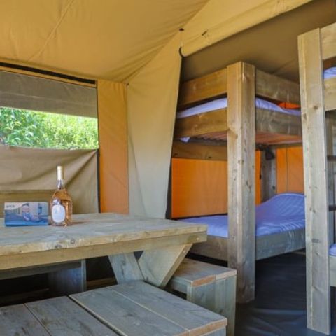 Glampingtent 6 personen - Bungalowtent Glamping Tournesol 4+2