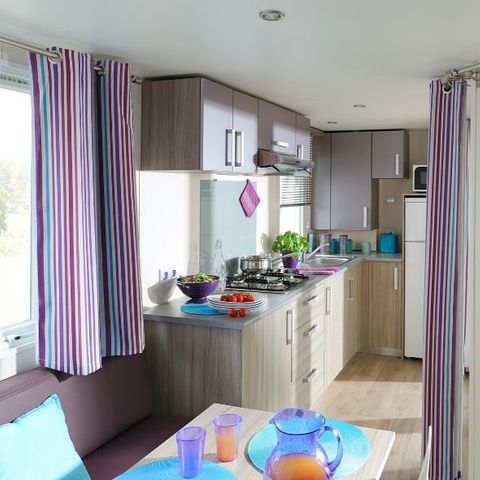 Stacaravan 6 personen - Evasion 6 personen 2 slaapkamers 28m², 2 badkamers