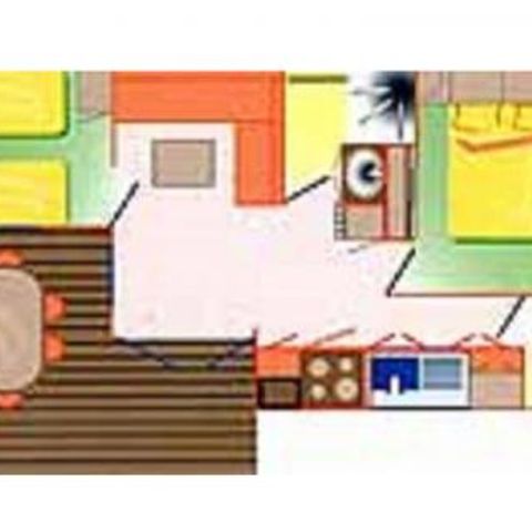 Stacaravan 4 personen - PACIFIC