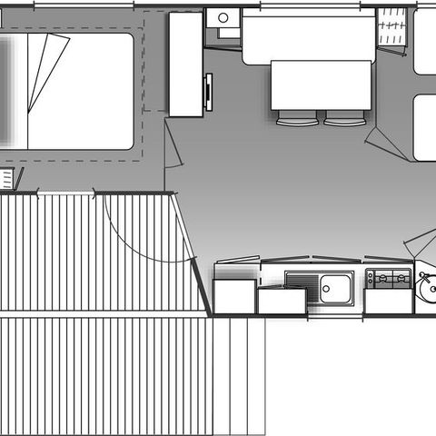 Stacaravan 4 personen - CAP LARDIER