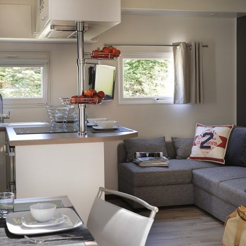 Stacaravan 5 personen - PREMIUM TAOS 2bed 5 pers met airconditioning