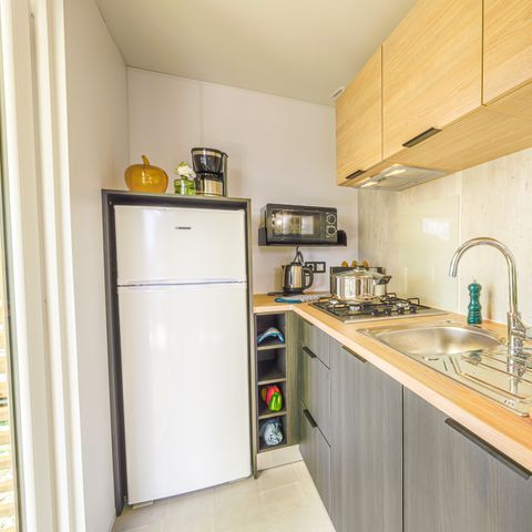 Stacaravan 6 personen - Stacaravan Select TV LV Plancha - 2 slaapkamers - 4/6 personen