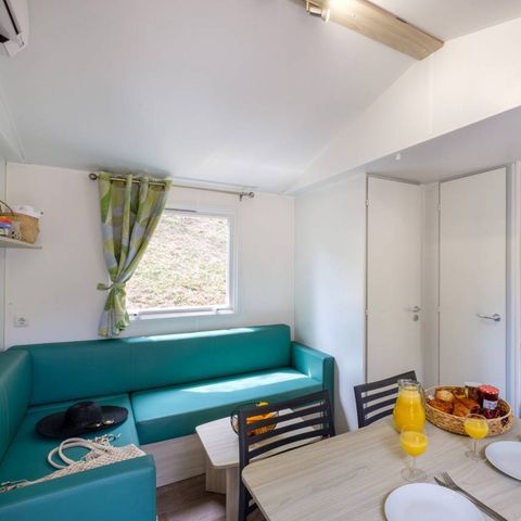 Stacaravan 5 personen - Comfort | 2 Slaapkamers | 5 Pers | Verhoogd terras | Airconditioning | TV