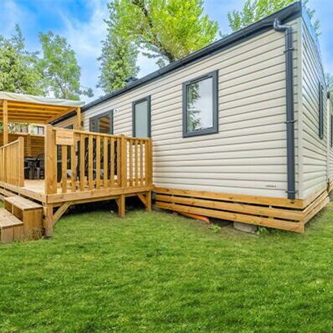 Stacaravan 6 personen - Comfort | 3 slaapkamers | 6 pers | Verhoogd terras | Airconditioning