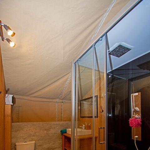 Safaritent 5 personen - Premium lodgetent met sanitair voor 5 personen