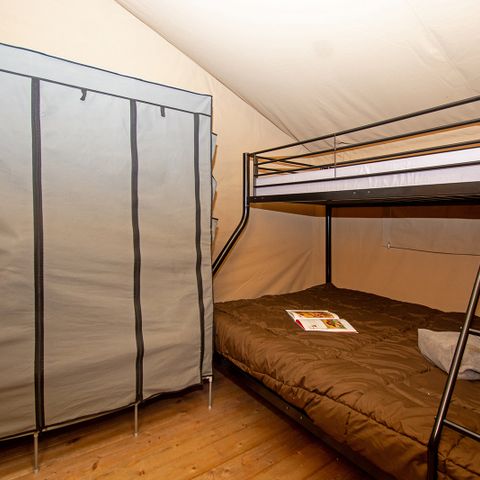 Safaritent 5 personen - Premium lodgetent met sanitair voor 5 personen