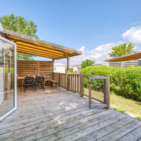 Stacaravan 6 personen - Premium 3 slaapkamers zaterdag met airconditioning