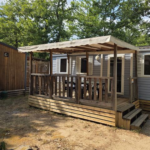 Stacaravan 6 personen - Mobile-home | Comfort | 3 Slaapkamers | 6 Pers. | Verhoogd terras | Airconditioning