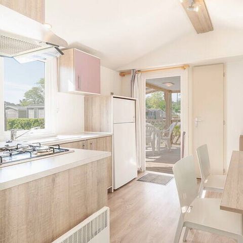 Stacaravan 4 personen - Comfort | 2 Slaapkamers | 4 Pers | Verhoogd terras | Airconditioning